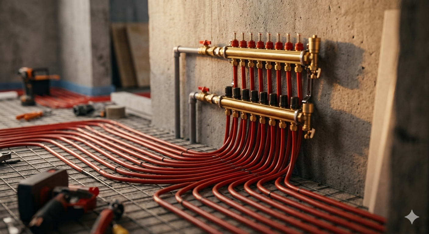 Impianto a pavimento radiante