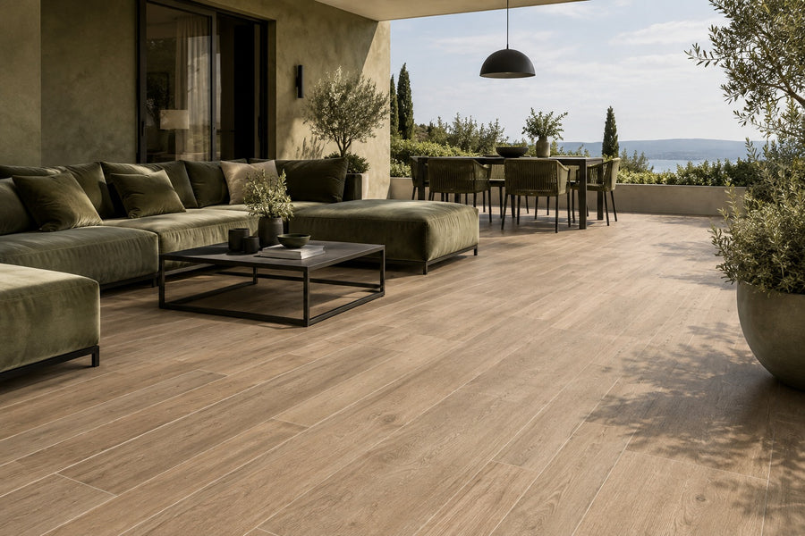 BREATH - Pavimento in Gres Porcellanato Effetto Legno 22.5x90 R11