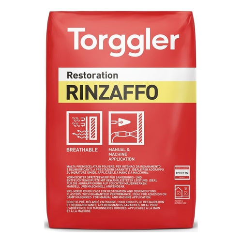 RINZAFFO - Malta Cementizia di Aggrappo per Murature Umide