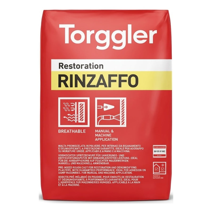 RINZAFFO - Malta Cementizia di Aggrappo per Murature Umide