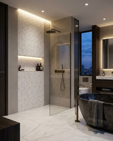 MARVEL STONE - Rivestimento mosaico esagonale 30 x 30